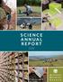 SCIENCE ANNUAL REPORT