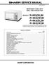 SERVICE MANUAL SHARP CORPORATION MICROWAVE OVEN WITH GRILL AND CONVECTION MODELS