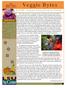 Veggie Bytes. LAYAPP Louisiana Young Ag Producers Program August October Volume 2, Issue 3