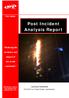 Post Incident Analysis Report