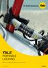 YALE PORTABLE LOCKING. Keep your valuables secure when you re on the move. Yale Portable Locking Catalogue 1300 LOCK UP ( ) yalelock.com.