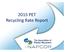 2015 PET Recycling Rate Report