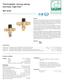 CALEFFI. Thermostatic mixing valves, low-lead, high-flow series 01256/18 NA. Replaces 01256/15 NA