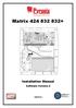 Matrix Installation Manual. Software Version 4. EN Security Grade 2 Environmental Class 2 RINS918-1