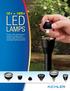 120V 12V LED LAMPS. Proven LED performance, superior savings and a broad range of options for landscape lighting systems