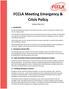 FCCLA Meeting Emergency & Crisis Policy. Updated May I. Introduction. II. Emergency Contact Plan