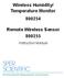 Wireless Humidity/ Temperature Monitor Remote Wireless Sensor
