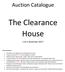 The Clearance House. Auction Catalogue. 2 & 3 December Terms of Auction