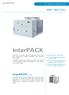 intarpack intarpack axial MDE / BDE series air-cooled condensing units High power in the smallest space. Tropicalised design for ambient temperature