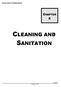 CLEANING AND SANITATION