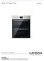 Built in Double Oven. Instructions & Installation LAM4405.
