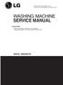 SERVICE MANUAL WASHING MACHINE MODEL: WM2496H*M CAUTION. Website: http: //www.lgeservice.com   http: //www.lgeservice.com/techsup.