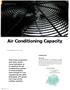 Air Conditioning Capacity