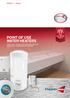 POINT OF USE WATER HEATERS