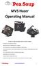 MVS Hazer Operating Manual