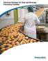 Electrical Solutions for Food and Beverage Processing Facilities