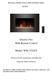 INSTALLATION AND USER INSTRUCTION GUIDE. Electric Fire With Remote Control. Model: WM-3522CF. Please read all instructions carefully and