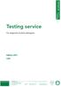 Testing service. For diagnosis of plant pathogens. Edition 2011 CHF BIOREBA AG