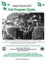 Fall Program Guide September. October. November