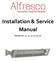 Installation & Service Manual. Models ALF 20, 30, 40, 50, 60, 80