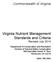 Virginia Nutrient Management Standards and Criteria Revised July 2014