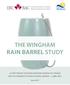 THE WINGHAM RAIN BARREL STUDY