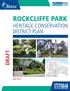 ROCKCLIFFE PARK HERITAGE CONSERVATION DISTRICT PLAN DRAFT