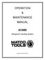 OPERATION & MAINTENANCE MANUAL AC880