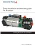 Pump installation and warranty guide for all pumps