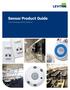Sensor Product Guide. Smart Sensing Control Solutions