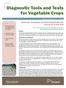 Diagnostic Tools and Tests for Vegetable Crops