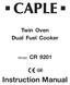 Twin Oven Dual Fuel Cooker. Model: CR Instruction Manual