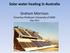 Solar water heating in Australia. Graham Morrison Emeritus Professor University of NSW May 2013
