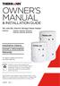 Owner s Manual. Installation Details Owner s Information Warranty. 25L and 50L Electric Storage Water Heater