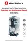 Ace Heaters. Atmospheric Gas Fired Water Heater/Boiler Operating and Maintenance Manual B-Series