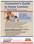 Consumer s Guide to Home Comfort #3: Selecting the Right Healthy Air Solutions for Your Family