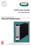 1S25 User Guide. Arc Fault Monitor. Advanced Protection Devices. relay monitoring systems pty ltd. User Guide
