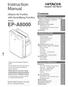 EP-A8000. Instruction Manual. Contents Before Use. Hitachi Air Purifier with Humidifying Function. Model. Operating Air Purifier