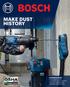 MAKE DUST HISTORY REFERENCE GUIDE: PRO+GUARD DUST SOLUTIONS FOR CONCRETE DRILLING, DEMOLITION, GRINDING AND CUTTING