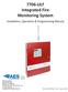 7706-ULF Integrated Fire Monitoring System. Installation, Operation & Programming Manual