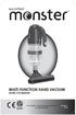 MULTI-FUNCTION HAND VACUUM INSTRUCTION MANUAL. For Authentic Monster Replacement Parts Call Model #: H056
