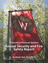 UW-Madison Annual Security and Fire Safety Report, University of Wisconsin-Madison. Annual Security and Fire Safety Report