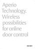 Aperio Technology. Wireless possibilities for online door control