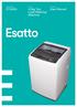 ETLW55. Product: 5.5kg Top Load Washing Machine. User Manual