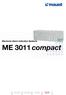 ME 3011 compact. Electronic Alarm Indication Systems. Power Station Control Systems. Automation Equipment. Power Distribution Control Systems