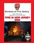 Division of Fire Safety. State of New Jersey Department of Community Affairs FIRE IN NEW JERSEY