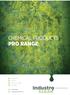 CHEMICAL PRODUCTS PRO RANGE