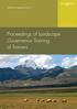 Proceedings of Landscape Governance Training of Trainers