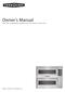 Owner s Manual. for the turbochef double batch rapid cook oven TurboChef Technologies, Inc.
