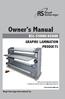 Owner's Manual RSC-5500H/6500H GRAPHIC LAMINATION PRODUCTS
